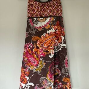 Colorful Paisley Print Dress